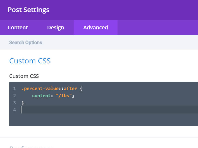 Change or Remove Percentage Sign in Divi Number Count Module 2